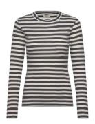 2X2 Cotton Stripe Tuba Tee Ls Patterned Mads Nørgaard