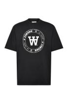 Wwasa Tirewall T-Shirt Gots Black Double A By Wood Wood