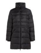 Mw Down Funnel Nk Coat Black Tommy Hilfiger