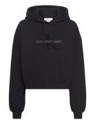 Chenille Monologo Hoodie Black Calvin Klein Jeans