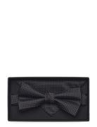 Polyester Bow Tie With Dots Black Lindbergh Black