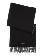 Fringes Two T S Scarf 40X200 Black Calvin Klein