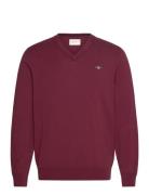 Classic Cotton V-Neck Burgundy GANT