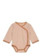 Wrap Body Ls Y/D Stripe Orange Fixoni