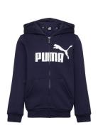 Ess Big Logo Fz Hoodie Fl B Navy PUMA