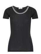 Juliana T-Shirt Short Sleeve Wool Black Femilet