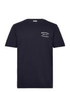 Small Graphic Pique Ss Tshirt Navy GANT