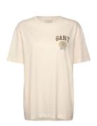 Crest Graphic Tshirt Cream GANT