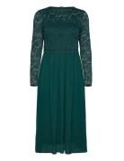 Joline Lace Dress Green Bubbleroom