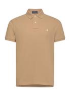 Slim Fit Mesh Polo Shirt Beige Polo Ralph Lauren