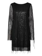 Nmstarlet L/S Sequin Short Dress Wvn Black NOISY MAY