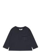 Long-Sleeved T-Shirt With Pockets Black Mango