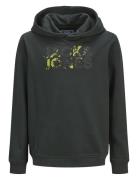 Jjstyd Corp Splash Sweat Hood Ln Jnr Grey Jack & J S