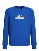 Jcomountain Logo Sweat Crew Neck Sn Jnr Blue Jack & J S