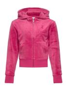 Tonal Zip Through Hoodie Pink Juicy Couture