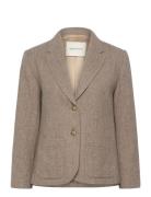 Reg Herringb Short Blazer Beige GANT