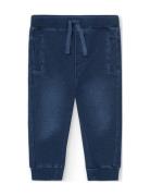 Fleece Denim Trousers For Baby Boy -Bci Blue Boboli