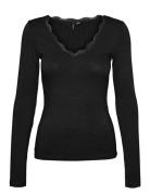 Vmmmily Ls V-Neck Top Jrs Ga Black Vero Moda Maternity