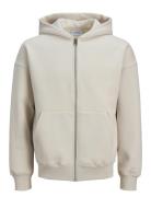 Jjeurban Edge Sweat Zip Hood Noos Cream Jack & J S