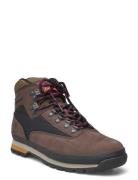 Euro Hiker Mid Lace Up Boot Dark Brown Nubuck Brown Timberland