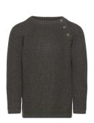 Buttons Detail Knit Sweater Grey Mango