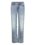 Moop Low Waist Straight Jeans Blue Monki