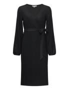 Sparkling Midi Wrap Dress Black Bubbleroom