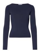 Boatneck Long Sleeve Navy Weekday