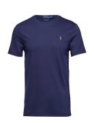 Custom Slim Fit Soft Cotton T-Shirt Blue Polo Ralph Lauren