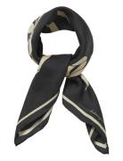 Bow Twill Sia Scarf Black Becksöndergaard