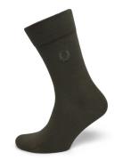 Classic Laurel Wreath Sock Khaki Fred Perry