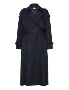 Over D Trench Coat Navy Tommy Hilfiger