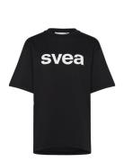 Swaustin Boxy Logo Ss T-Shirt Black Svea