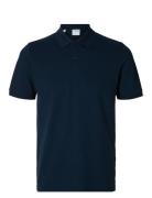 Slhslim-Atlas Ss Polo Navy Selected Homme