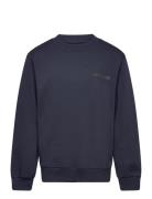 Organic Sweat Solo Sweatshirt Navy Mads Nørgaard