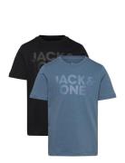 Jjecorp Logo Tee Ss O-Neck 2Pk Mp Jnr Blue Jack & J S