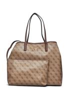 Eco Victtoria Lrg 2 In 1 Tote Brown GUESS