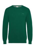 Cotton Pique C-Neck Green GANT