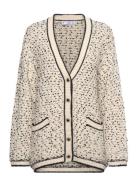 Flecked Over Cardigan Cream Mango