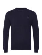 Extrafine Lambswool C-Neck A/S Navy GANT