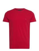 Stretch Slim Fit Tee Red Tommy Hilfiger