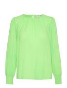 Karoca Ls Blouse Green Kaffe