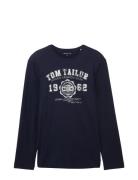 Printed Longsleeve Navy Tom Tailor