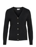 Viwennie V-Neck L/S Knit Cardigan Black Vila