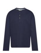 Long Sleeve Cotton T-Shirt Navy Mango