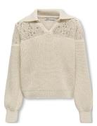 Kogmeryl Life Ls Polo Neck Knt Beige Kids Only