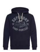 Lo-Fi Outdoors Relaxed Hood Navy Superdry