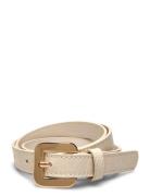 Croco Leather-Effect Belt Beige Mango