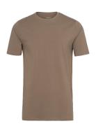 Mens Stretch Crew Neck Tee S/S Brown Lindbergh