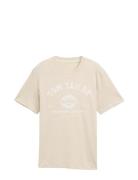 Logo Tee Cream Tom Tailor